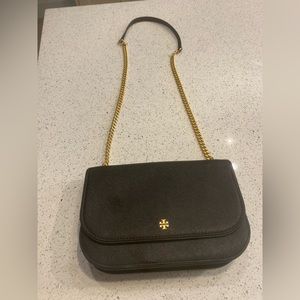 Tory Burch black bag with gold chain
